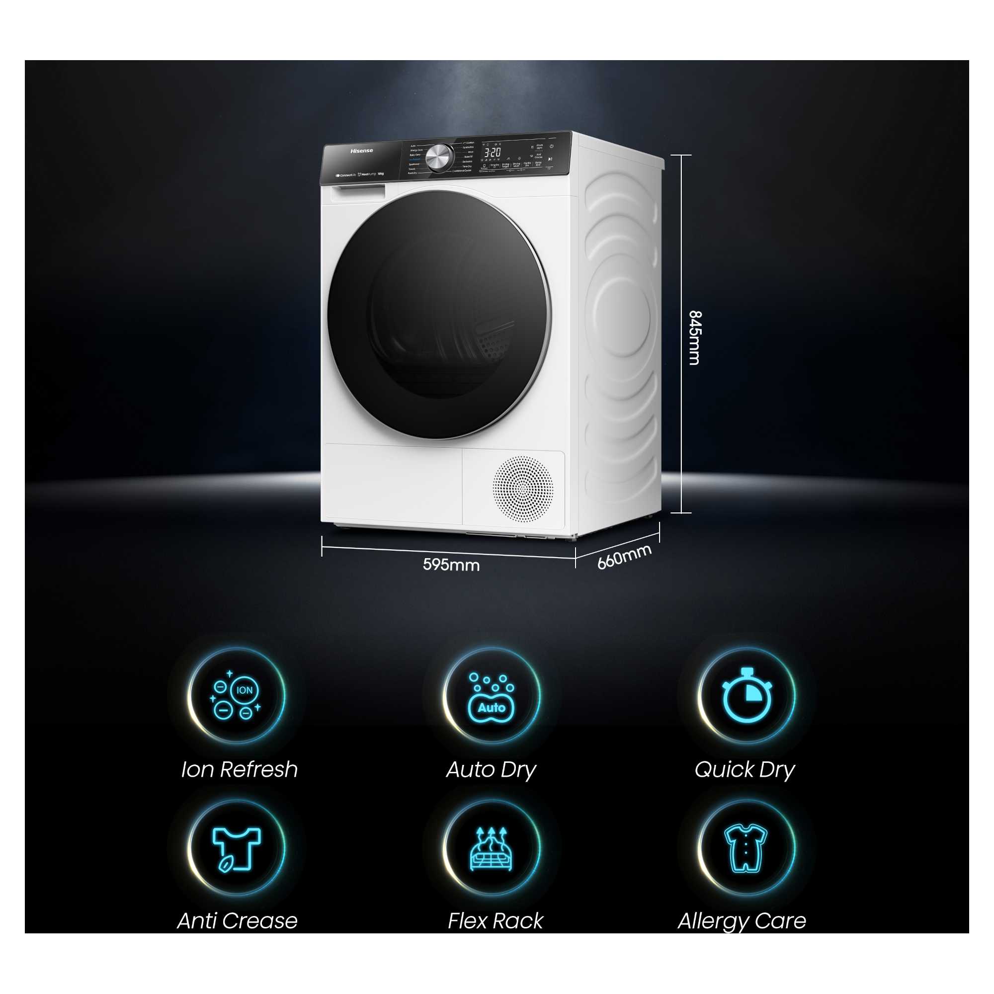 DH5S102BW 10kg Heat Pump Tumble Dryer - White